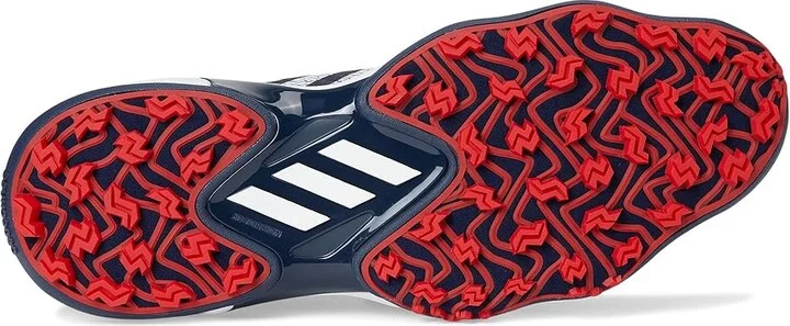 adidas Golf Codechaos 25 Spikeless Golf Shoes Men's Golf Shoes Collegiate Navy/Footwear White/Better Scarlet : 9 D - Medium, Faux Leather - Image 3