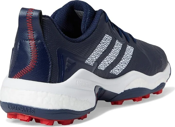 adidas Golf Codechaos 25 Spikeless Golf Shoes Men's Golf Shoes Collegiate Navy/Footwear White/Better Scarlet : 9 D - Medium, Faux Leather - Image 4
