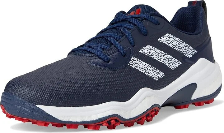 adidas Golf Codechaos 25 Spikeless Golf Shoes Men's Golf Shoes Collegiate Navy/Footwear White/Better Scarlet : 9 D - Medium, Faux Leather - Image 5