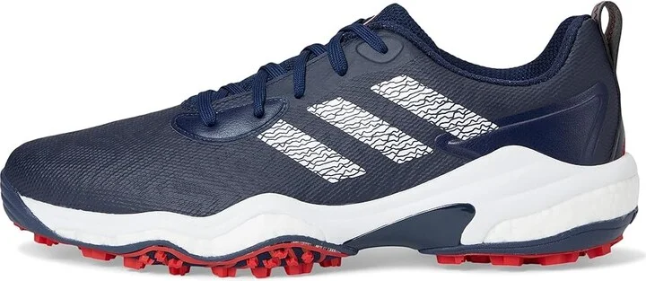 adidas Golf Codechaos 25 Spikeless Golf Shoes Men's Golf Shoes Collegiate Navy/Footwear White/Better Scarlet : 9 D - Medium, Faux Leather - Image 6