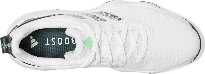 adidas Golf Codechaos 25 Spikeless Golf Shoes Men's Golf Shoes Footwear White/Aurora Ivory/Lime Burst : 12 D - Medium, Faux Leather - Image 2