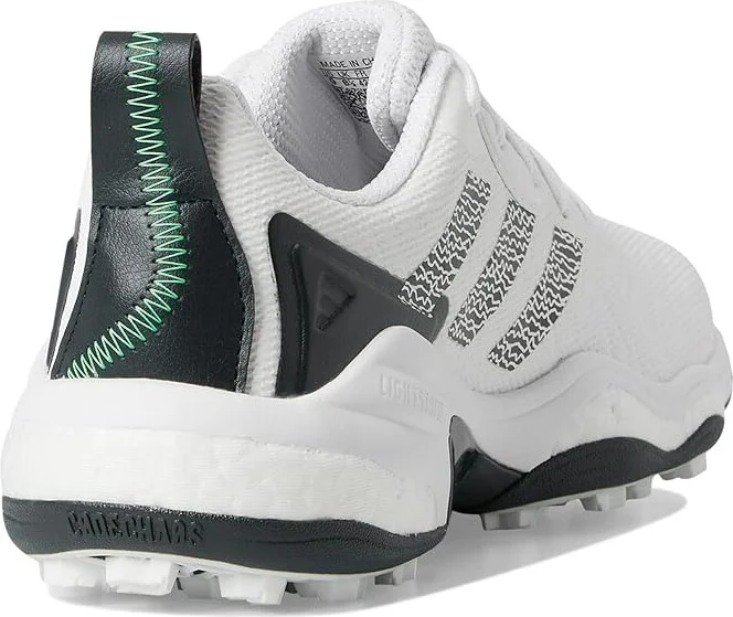 adidas Golf Codechaos 25 Spikeless Golf Shoes Men's Golf Shoes Footwear White/Aurora Ivory/Lime Burst : 12 D - Medium, Faux Leather - Image 4