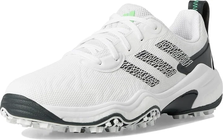 adidas Golf Codechaos 25 Spikeless Golf Shoes Men's Golf Shoes Footwear White/Aurora Ivory/Lime Burst : 12 D - Medium, Faux Leather - Image 5