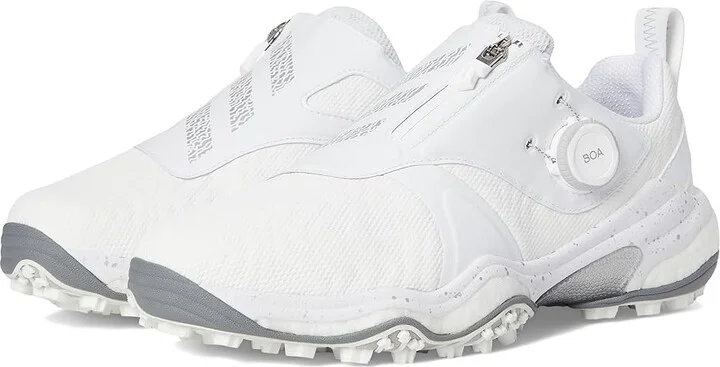 adidas Golf Codechaos BOA 25 Golf Shoes Men's Golf Shoes Footwear White/Iron Metallic/Grey Four : 8 D - Medium, Textile