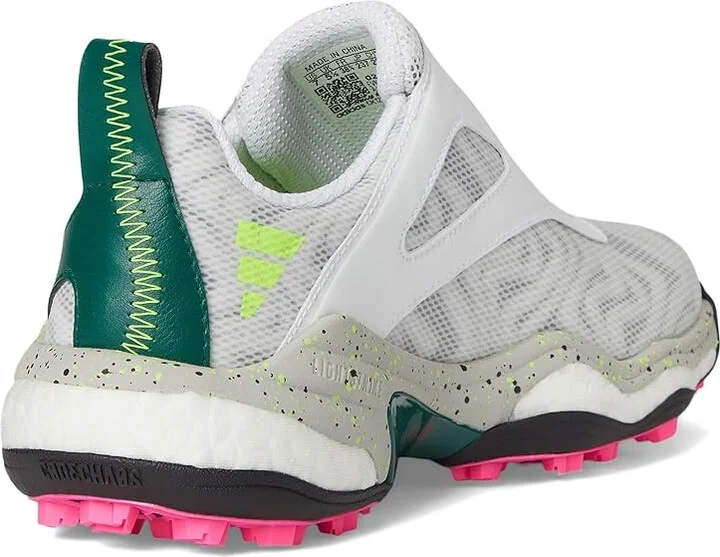 adidas Golf Codechaos BOA 25 Golf Shoes Women's Golf Shoes Footwear White/Silver Metallic/Collegiate Green : 8.5 B - Medium - Image 4