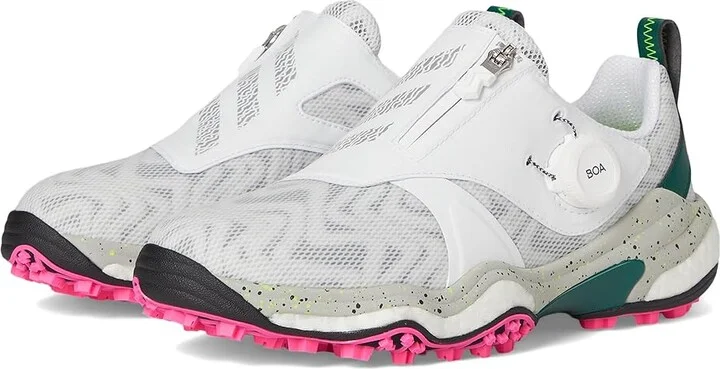 adidas Golf Codechaos BOA 25 Golf Shoes Women's Golf Shoes Footwear White/Silver Metallic/Collegiate Green : 8.5 B - Medium