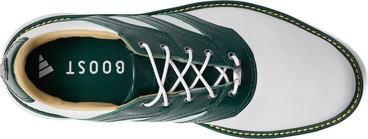 adidas Golf MC Z-Traxion Spikeless Golf Shoes Men's Golf Shoes Footwear White/Collegiate Green/Yellow : 11 D - Medium, Leather - Image 2
