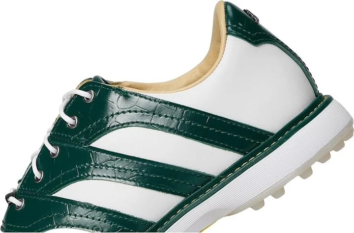adidas Golf MC Z-Traxion Spikeless Golf Shoes Men's Golf Shoes Footwear White/Collegiate Green/Yellow : 11 D - Medium, Leather - Image 7