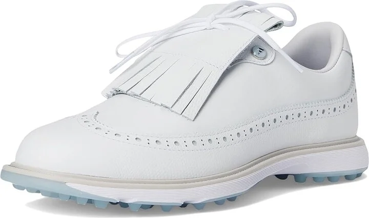 adidas Golf MC Zoysia Spikeless Golf Shoes Women's Golf Shoes Footwear White/Wonder Blue/Collegiate Navy : 5.5 B - Medium, Leather - Image 5