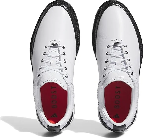 adidas Golf MC80 Spikeless Golf Shoe Men's Shoes Footwear White/Core Black/Bright Red : 9 D - Medium, Leather/Synthetic - Image 2