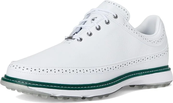 adidas Golf MC80 Spikeless Golf Shoes Shoes Footwear White/Silvermet/Collgreen : Men's 10.5 - Women's 11.5 Medium, Leather - Image 5