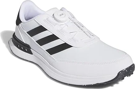 adidas Golf S2G 24 BOA Spikeless Golf Shoes Men's Shoes Footwear White/Coreblack/Footwear White : 8.5 D - Medium, Suede/Synthetic/Textile