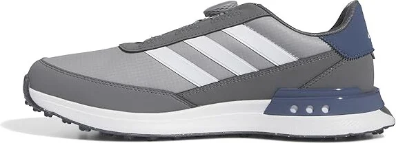 adidas Golf S2G 24 BOA Spikeless Golf Shoes Men's Shoes Greytwo/Footwear White/Prelovink : 7 D - Medium, Suede/Synthetic/Textile - Image 5