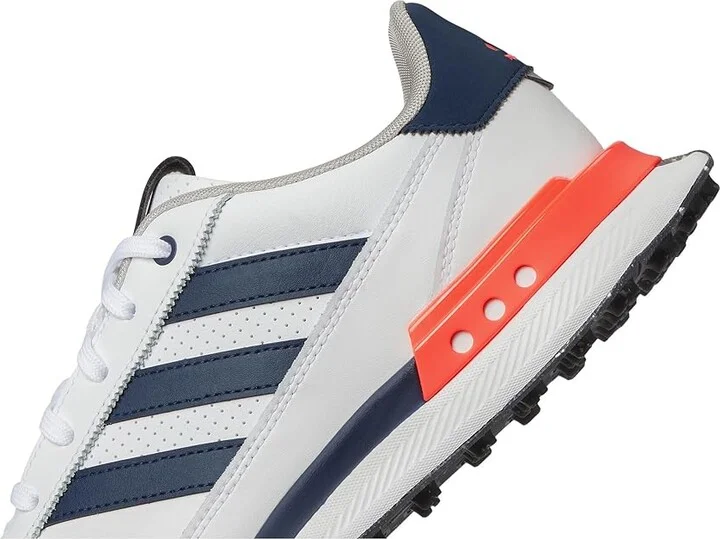 adidas Golf S2G 24 Leather Spikeless Golf Shoes Men's Shoes Footwear White/Collegiate Navy/Lucid Red : 9.5 D - Medium - Image 7