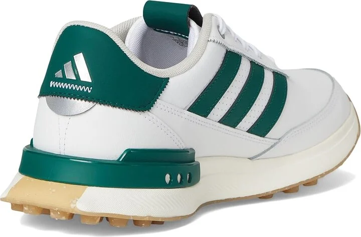 adidas Golf S2G 24 Leather Spikeless Golf Shoes Men's Shoes Footwear White/Collgreen/Gum4 : 12 D - Medium - Image 4
