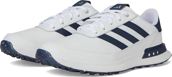 adidas Golf S2G 24 Leather Spikeless Golf Shoes Men's Shoes Footwear White/Prelovink/Silvermet : 8.5 D - Medium