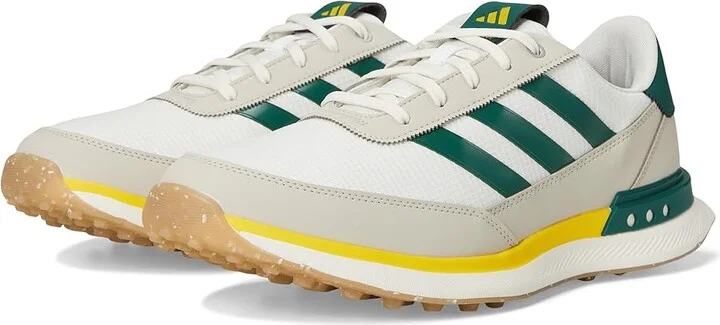 adidas Golf S2G 24 Spikeless Golf Shoes Men's Shoes White/Collegiate Green/Wonder Alumina : 11 D - Medium, Synthetic/Textile