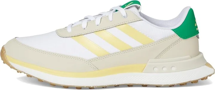 adidas Golf S2G 24 Spikeless Golf Shoes Women's Shoes Footwear White/Powder Yellow/Green : 10 B - Medium, Synthetic/Textile - Image 6