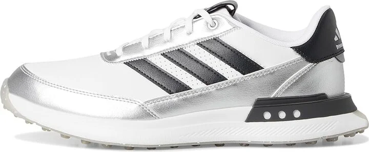 adidas Golf S2G 25 Leather Spikeless Golf Shoes Women's Golf Shoes Footwear White/Night Indigo/Grey Two : 8.5 B - Medium, Leather/Synthetic - Image 6