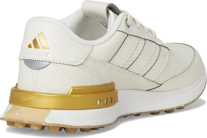 adidas Golf S2G 25 Leather Spikeless Golf Shoes Women's Golf Shoes White/Gold Metallic/Gum 4 : 5 B - Medium, Leather/Synthetic - Image 4