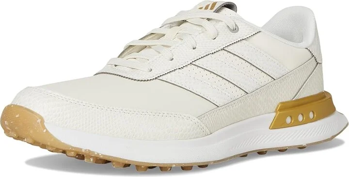 adidas Golf S2G 25 Leather Spikeless Golf Shoes Women's Golf Shoes White/Gold Metallic/Gum 4 : 5 B - Medium, Leather/Synthetic - Image 5