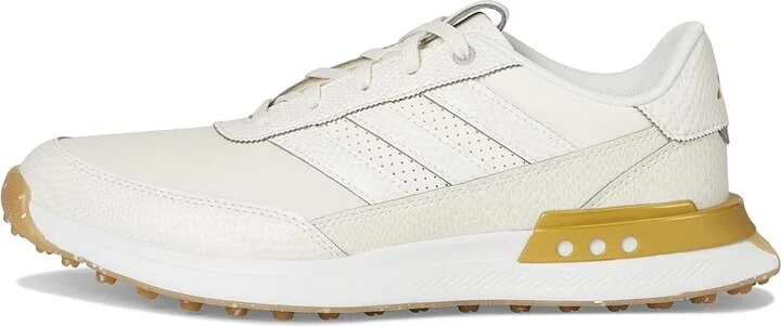 adidas Golf S2G 25 Leather Spikeless Golf Shoes Women's Golf Shoes White/Gold Metallic/Gum 4 : 5 B - Medium, Leather/Synthetic - Image 6