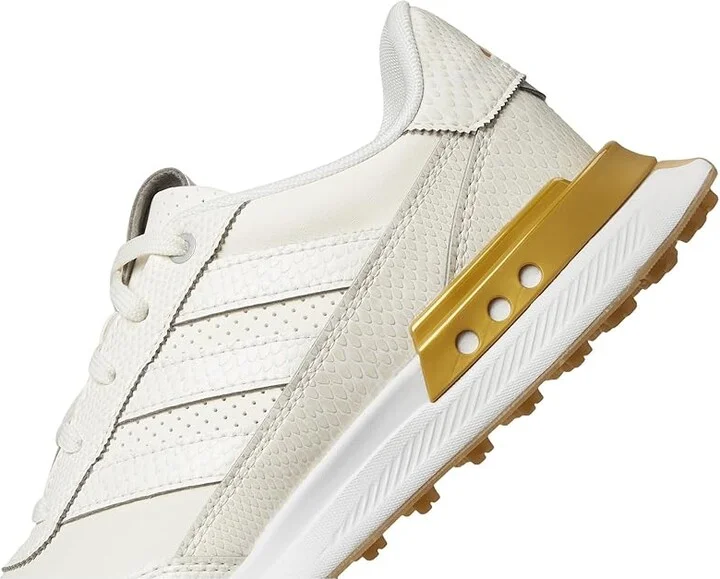 adidas Golf S2G 25 Leather Spikeless Golf Shoes Women's Golf Shoes White/Gold Metallic/Gum 4 : 5 B - Medium, Leather/Synthetic - Image 7