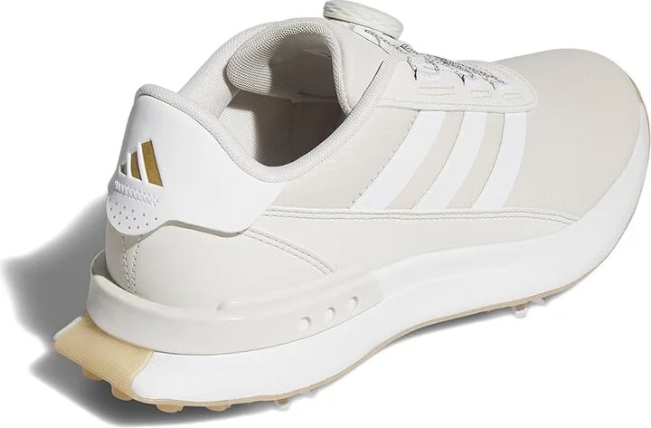 adidas Golf S2G BOA 24 Golf Golf Shoes Women's Golf Shoes Orbit Grey/Footwear White/Gold Metallic : 8.5 B - Medium, Leather - Image 4