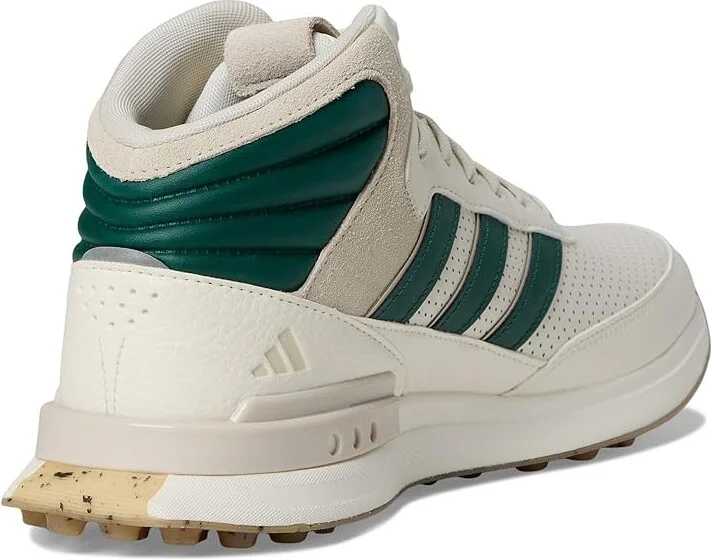adidas Golf S2G Mid Spikeless Golf Shoes White/Collegiate Green/Alumina : Men's 5 - Women's 6 M, Leather - Image 4