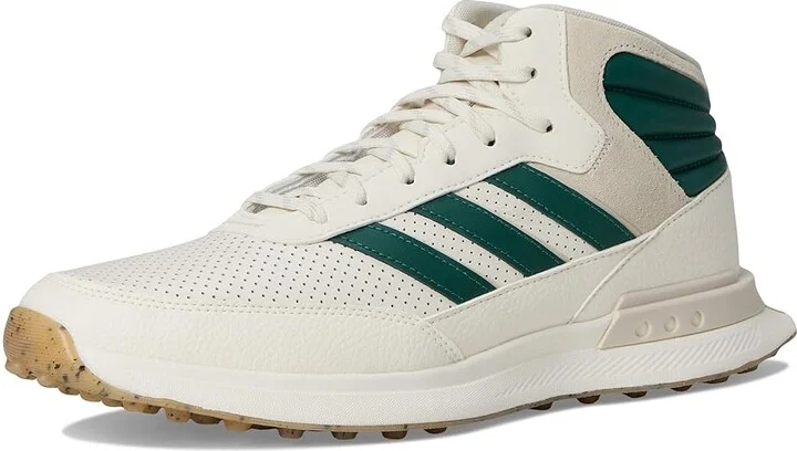 adidas Golf S2G Mid Spikeless Golf Shoes White/Collegiate Green/Alumina : Men's 5 - Women's 6 M, Leather - Image 5