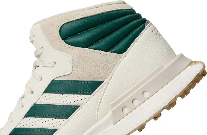 adidas Golf S2G Mid Spikeless Golf Shoes White/Collegiate Green/Alumina : Men's 5 - Women's 6 M, Leather - Image 7