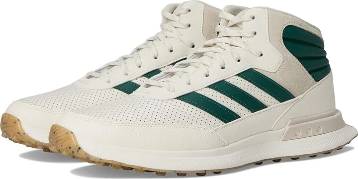 adidas Golf S2G Mid Spikeless Golf Shoes White/Collegiate Green/Alumina : Men's 5 - Women's 6 M, Leather