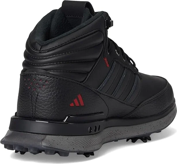 adidas Golf S2G RAIN.RDY Golf Shoes Core Black/Iron Metallic/Better Scarlet : Men's 5.5 - Women's 6.5 M, Leather - Image 4