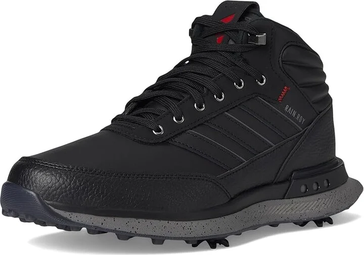 adidas Golf S2G RAIN.RDY Golf Shoes Core Black/Iron Metallic/Better Scarlet : Men's 5.5 - Women's 6.5 M, Leather - Image 5