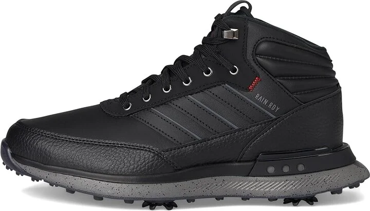 adidas Golf S2G RAIN.RDY Golf Shoes Core Black/Iron Metallic/Better Scarlet : Men's 5.5 - Women's 6.5 M, Leather - Image 6