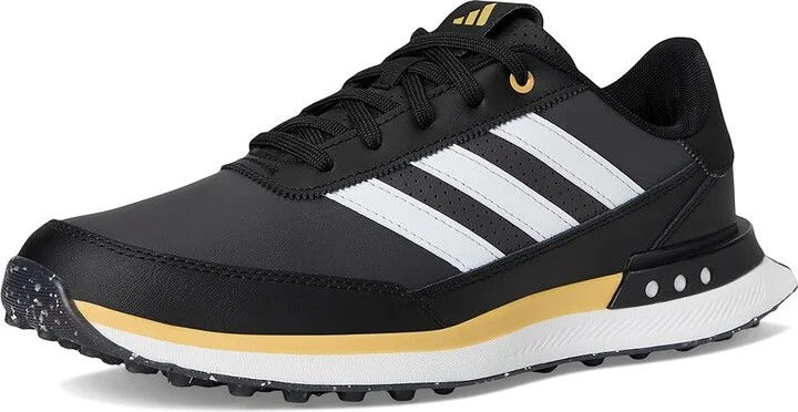 adidas Golf S2G Spikeless Leather Golf Shoes Men's Golf Shoes Core Black/Footwear White/Oat : 10.5 D - Medium - Image 5