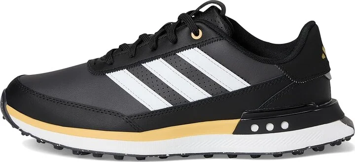 adidas Golf S2G Spikeless Leather Golf Shoes Men's Golf Shoes Core Black/Footwear White/Oat : 10.5 D - Medium - Image 6