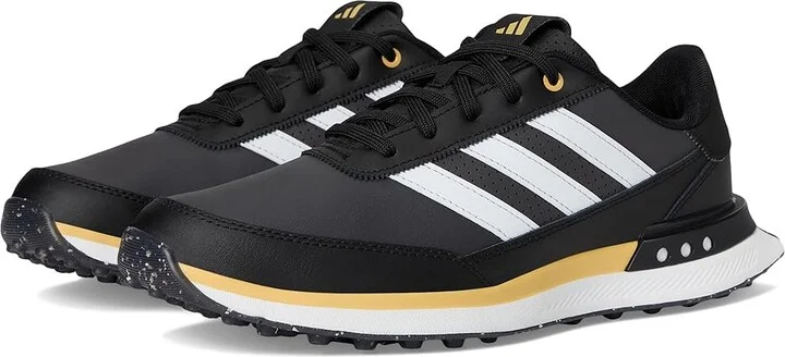 adidas Golf S2G Spikeless Leather Golf Shoes Men's Golf Shoes Core Black/Footwear White/Oat : 10.5 D - Medium