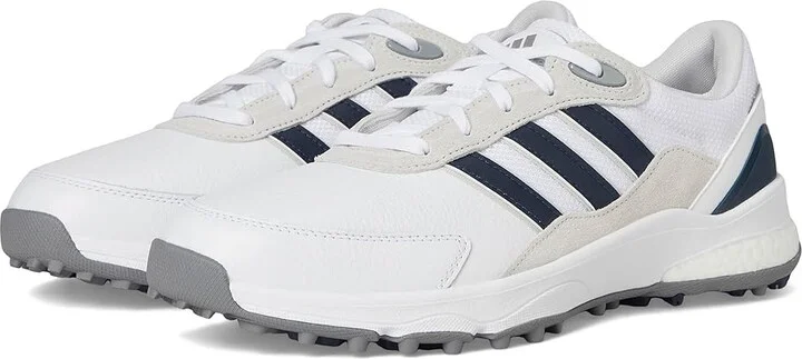 adidas Golf SW 5540 Spikeless Golf Shoes Men's Golf Shoes Footwear White/Collegiate Navy/Grey One : 8 D - Medium, Leather