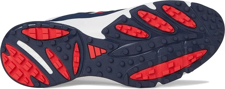 adidas Golf SW 5540 Spikeless Golf Shoes Men's Golf Shoes Footwear White/Pure Ruby/Collegiate Navy : 12 D - Medium, Leather - Image 3