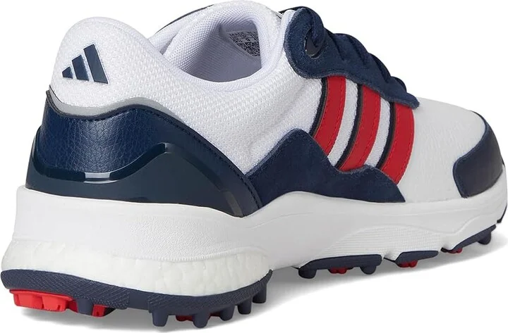 adidas Golf SW 5540 Spikeless Golf Shoes Men's Golf Shoes Footwear White/Pure Ruby/Collegiate Navy : 12 D - Medium, Leather - Image 4
