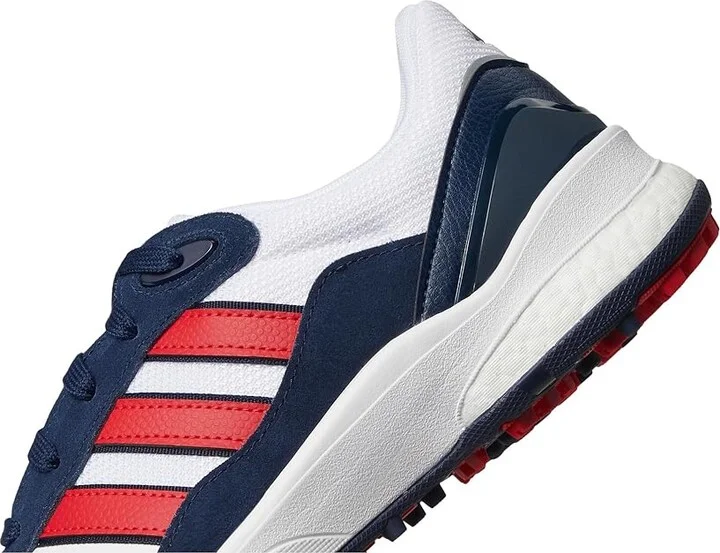 adidas Golf SW 5540 Spikeless Golf Shoes Men's Golf Shoes Footwear White/Pure Ruby/Collegiate Navy : 12 D - Medium, Leather - Image 7