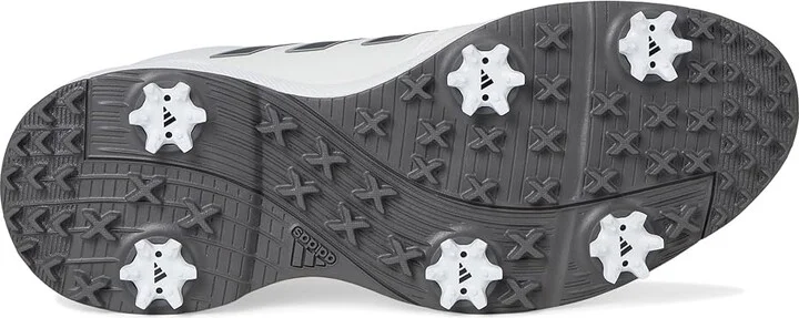 adidas Golf Tech Response 3.0 Golf Shoes Men's Shoes Footwear White/Dark Silver Metallic/Silver Metallic : 8.5 D - Medium, Synthetic/Textile - Image 3