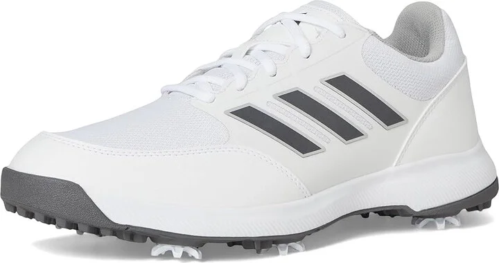 adidas Golf Tech Response 3.0 Golf Shoes Men's Shoes Footwear White/Dark Silver Metallic/Silver Metallic : 8.5 D - Medium, Synthetic/Textile - Image 5