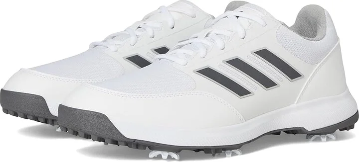 adidas Golf Tech Response 3.0 Golf Shoes Men's Shoes Footwear White/Dark Silver Metallic/Silver Metallic : 8.5 D - Medium, Synthetic/Textile