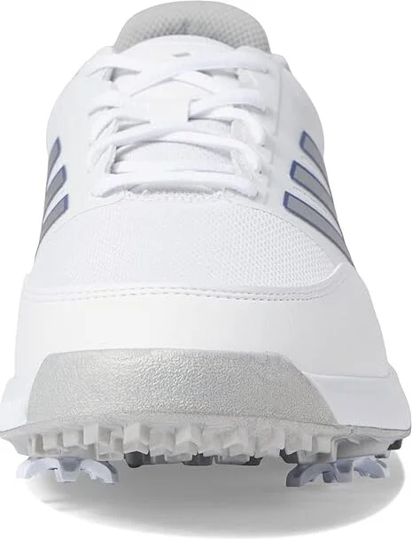 adidas Golf Tech Response 3.0 Golf Shoes Women's Shoes Footwear White/Silver Metallic/Blue Fusion : 6 B - Medium, Synthetic/Textile - Image 3