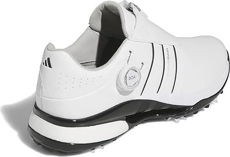adidas Golf Tour360 24 Boa Men's Shoes Footwear White/Footwear White/Coreblack : 12.5 D - Medium, Leather - Image 4