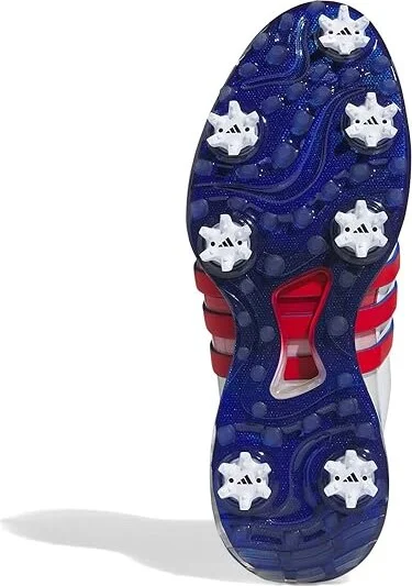 adidas Golf Tour360 24 Golf Shoes Men's Shoes Footwear White/Bettersca/Tearoyblu : 15 D - Medium, Leather - Image 3