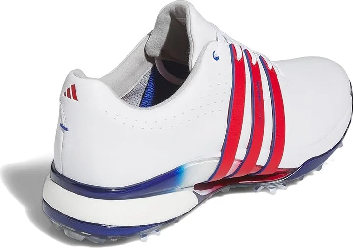 adidas Golf Tour360 24 Golf Shoes Men's Shoes Footwear White/Bettersca/Tearoyblu : 15 D - Medium, Leather - Image 4