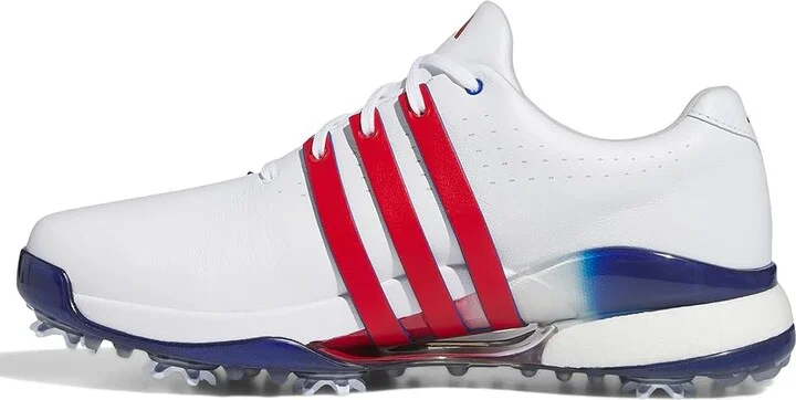 adidas Golf Tour360 24 Golf Shoes Men's Shoes Footwear White/Bettersca/Tearoyblu : 15 D - Medium, Leather - Image 5